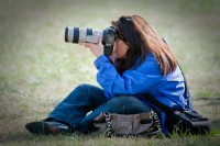 Carol photographing Pow-Wow